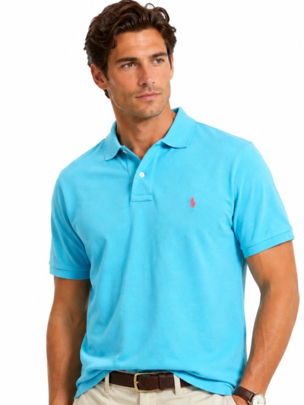 Polo Ralph Lauren Aqua Blue Polo Shirt Classic Fit XL NWT Cotton